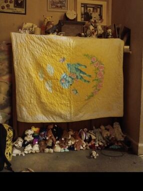 1950s baby blanket quilt